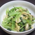ぽめ28号's cooksnap of when they made 小松菜とエリンギのガリバタポン酢炒め.
