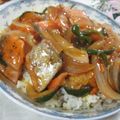 miyuki12's cooksnap of when they made 鮭のあんかけ炒飯.