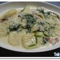グレナデン's cooksnap of when they made ほうれん草のクリームニョッキ.