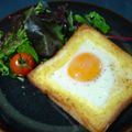 ぐうたらパンダ。's cooksnap of when they made 目玉焼きパン♪.