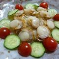 いずみるく's cooksnap of when they made ☆ホタテとサーモンのカルパッチョ☆.