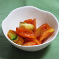 にゃおら's cooksnap of when they made ちくわキュウリとトマトのオイスター炒め.