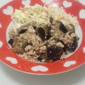 ☆ハニィ☆'s cooksnap of when they made 鶏挽肉とナスの簡単炒め.