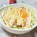 なおミール's cooksnap of when they made ズボラ飯♡腹ペコで食べたいハムエッグ丼♪.