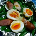 五階の角部屋's cooksnap of when they made ゆで卵とスナップえんどうのグラタン風.