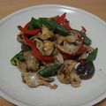 孤独なさぼてん's cooksnap of when they made 豚肉とオクラ椎茸の炒め物.