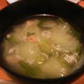 ぼびあばー's cooksnap of when they made とろりん♪ちんげん菜とカニ缶のスープ.