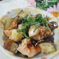 miyuki12's cooksnap of when they made 鶏となすのノンオイルみそ炒め.