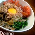 ・ドナ・'s cooksnap of when they made 新玉ねぎとほうれん草の卵黄のせサラダ.