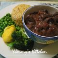 MrsYummy's cooksnap of when they made 牛スジ肉DEちょい本気の赤ワイン煮＊.