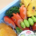 orangeroom's cooksnap of when they made 簡単！ポケモンキャラ弁☆赤ウインナーで☆.