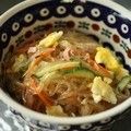 PopR's cooksnap of when they made 子供も喜ぶ♪甘酸っぱい春雨サラダ.