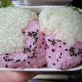 めろんぱん999's cooksnap of when they made *いちごのおにぎり*.