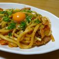 うめうめち's cooksnap of when they made 旨辛☆コチュマヨうどん.