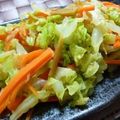 いずみるく's cooksnap of when they made なめ茸のキャベツと人参の和え物.