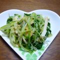 ブルーポピィ's cooksnap of when they made 簡単！水菜と竹輪のあっさり和え.