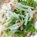 パルメン's cooksnap of when they made もやしと梅のガラマヨ和えv.
