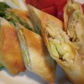 haru吉's cooksnap of when they made そら豆とチーズの揚げない春巻き.