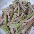 にゃん子っち's cooksnap of when they made 大根の葉とハムとしめじのバター醤油炒め.