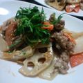 れおいち's cooksnap of when they made 超ヘルシー♪簡単♬青じそマヨで根菜丼.