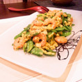 ange＊'s cooksnap of when they made 絹さや＆エビのマヨ炒め.