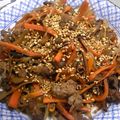 どらへもん's cooksnap of when they made 牛肉入りきんぴらごぼう.