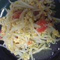 ptaks's cooksnap of when they made トマトもやしのガーリック炒め.