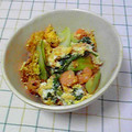 kmukuchap's cooksnap of when they made チンゲン菜とえびの☆簡単！卵炒め☆.
