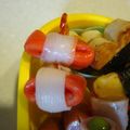 音まま's cooksnap of when they made お弁当に♪かにかま ピックの りぼん♪.
