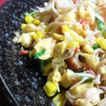 羽尼うに's cooksnap of when they made 即席お弁当おかず②三つ葉とちくわの卵炒め.