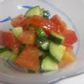 なつきばぁば's cooksnap of when they made 夏にぴったり☆トマトときゅうりのナムル風.