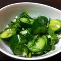 ひろやり's cooksnap of when they made パクチー好きにはたまらない！香菜キュウリ.