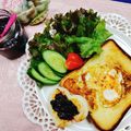 みっちゃん❇️68's cooksnap of when they made とろーり目玉焼きトースト.