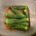 さすらい's cooksnap of when they made おくらの胡麻和え.
