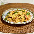 コムギ大好き's cooksnap of when they made 下茹で不要【かに玉と絹さやの炒め物】.