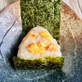 悠LOVE航's cooksnap of when they made お弁当にも。梅おかか炒り卵おにぎり.