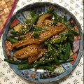 クックDFX1QN☆'s cooksnap of when they made ささげとさつま揚げの油炒め.