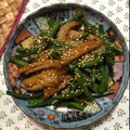 クックDFX1QN☆'s cooksnap of when they made ささげとさつま揚げの油炒め.