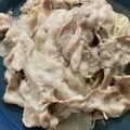 nonkodon's cooksnap of when they made レンジで簡単♪豚ともやしの白だしドーム.