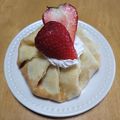 みなあゆママ's cooksnap of when they made 旬の苺で簡単クレープ包みケーキ雛祭りにも.