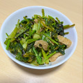 みるく大福's cooksnap of when they made カブの葉と油揚げのきんぴら風.