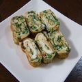ヌーシ's cooksnap of when they made 三つ葉と干しえびの卵焼き.