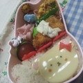 ゆーあちん's cooksnap of when they made 幼稚園の子供用お弁当☆簡単くま.