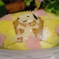 おつね's cooksnap of when they made キャラ弁★スヌーピーのオムライス.