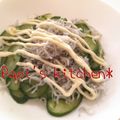 papikun's cooksnap of when they made ◇しらす乗っけたきゅうり◇.