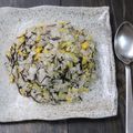 あいぱらりん's cooksnap of when they made たくあんとじゃこの雑穀和風チャーハン.