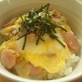 コイクチ's cooksnap of when they made ウインナーで玉子丼.