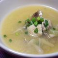 mihiGT's cooksnap of when they made こんがり鶏のみそ汁♪.