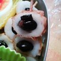★ひいらぎ★'s cooksnap of when they made お弁当に✿竹輪と黒豆の串刺し.