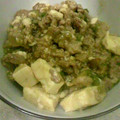 ちっひー００'s cooksnap of when they made 豚挽肉と豆腐と葱とゴマの炒め物.